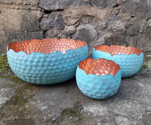 Oxideret bali bowl Kobberskåle