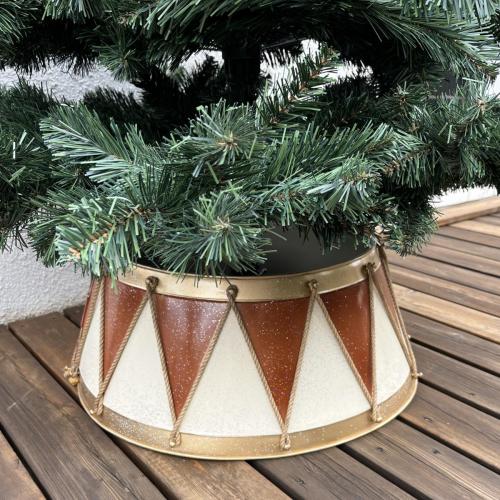 Happy Christmas Juletræsfod  Bundskjuler – Juleguld